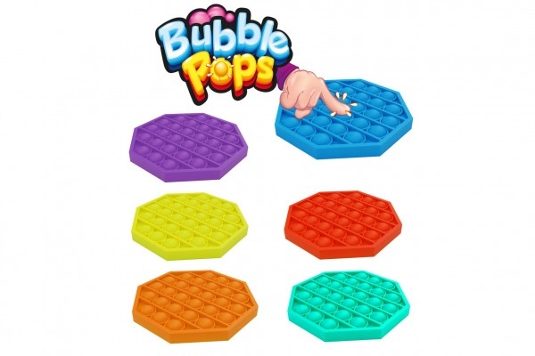 Bubble pops - Praskající bubliny silikon antistresová spol. hra, modrá