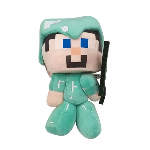 Plyšová hračka Minecraft Steve diamantový mini 16cm