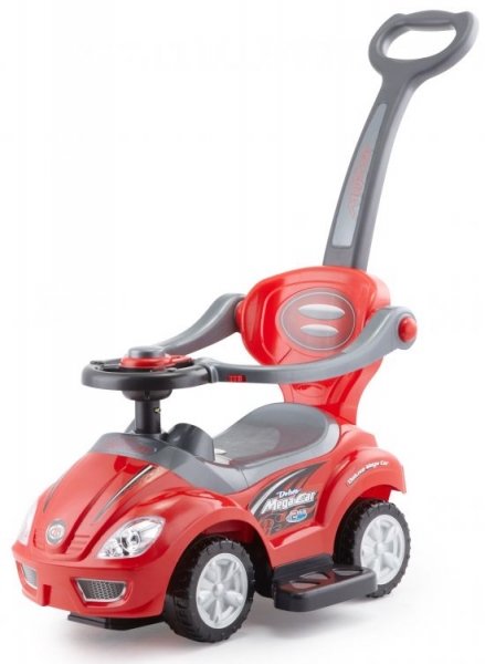 Eco toys Odrážadlo, odrážadlo 3v1 3v1 Deluxe Mega Car - červené (381- čERVENé)