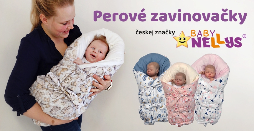 Luxusné perové zavinovačky českej značky Baby Nellys